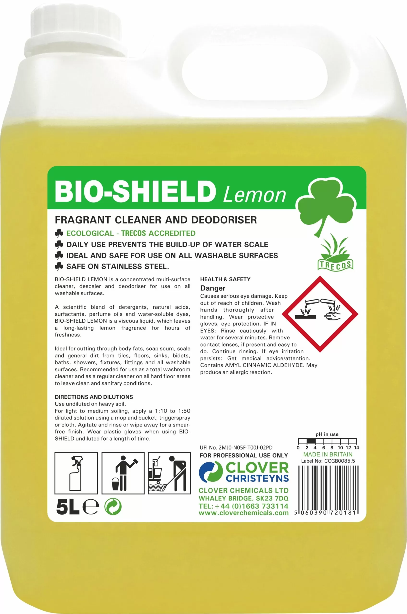 Bio sheild lemon 5l Bio sheild lemon 5l