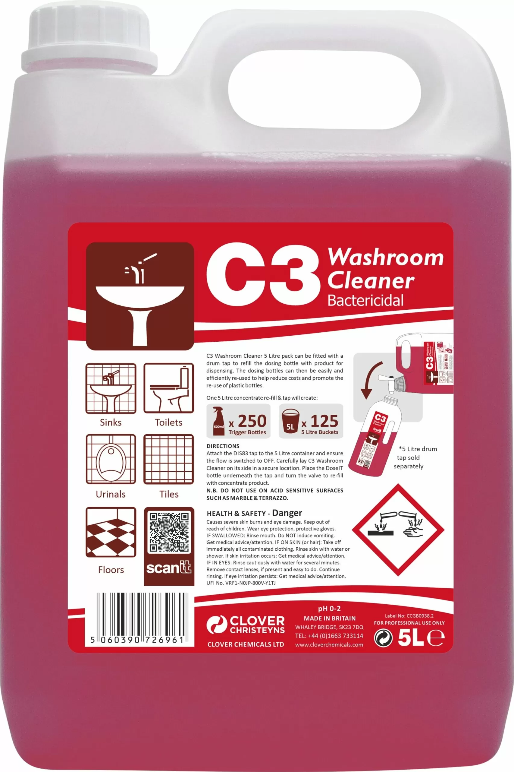 C3 washroom cleaner 5l C3 washroom cleaner 5l