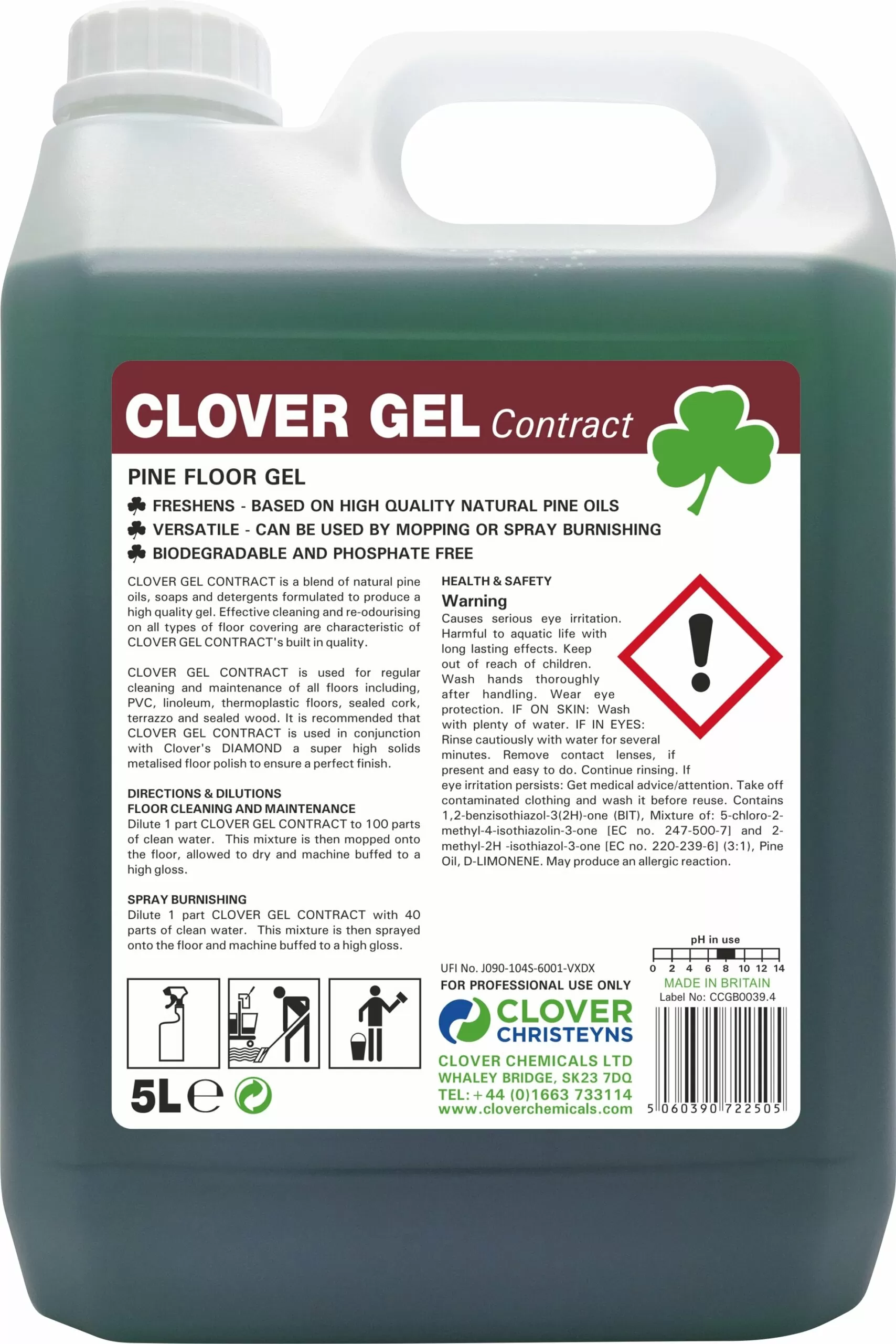 Clover gel contract 5l
