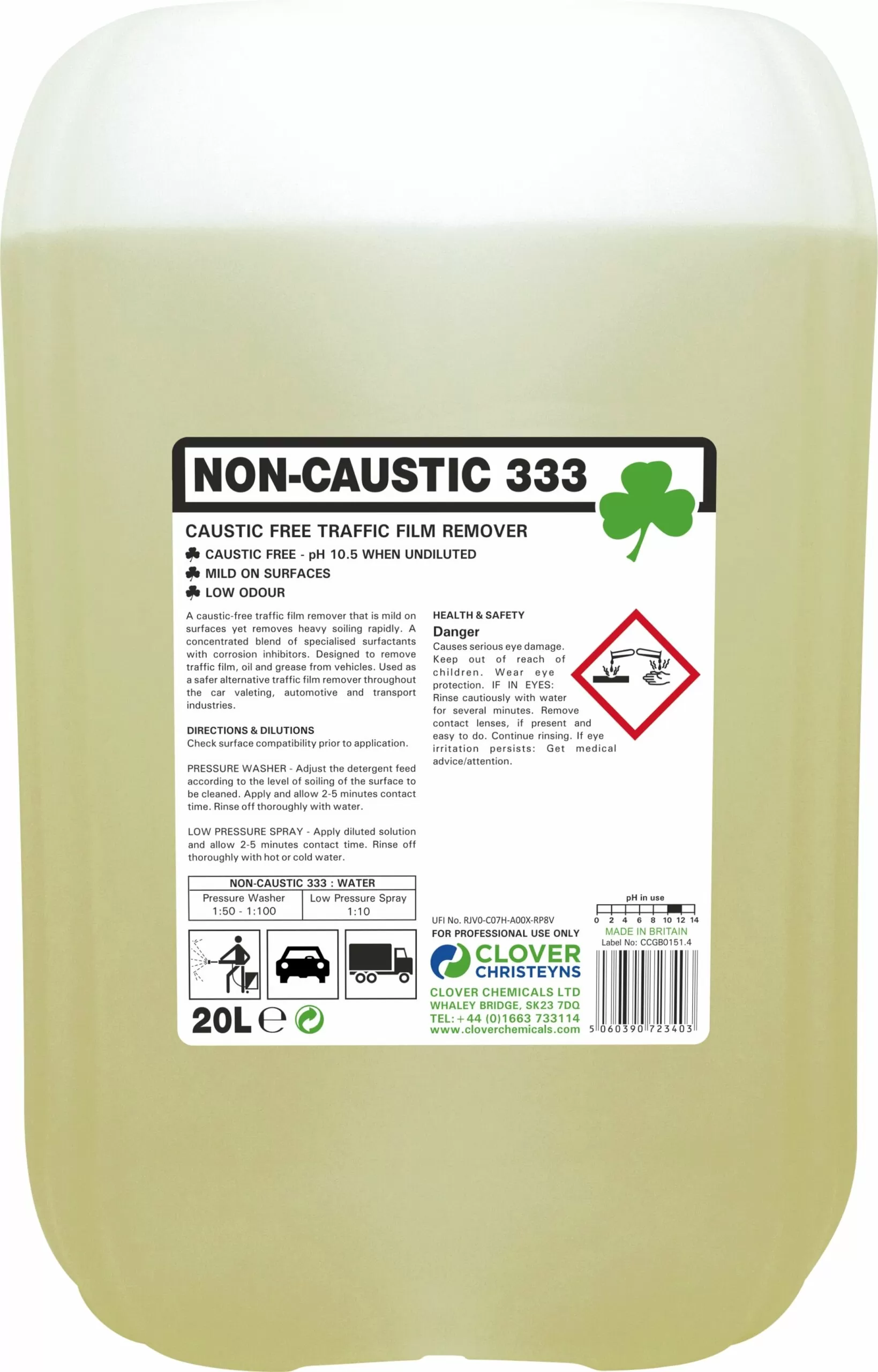 Non caustic 333 20l Non caustic 333 20l
