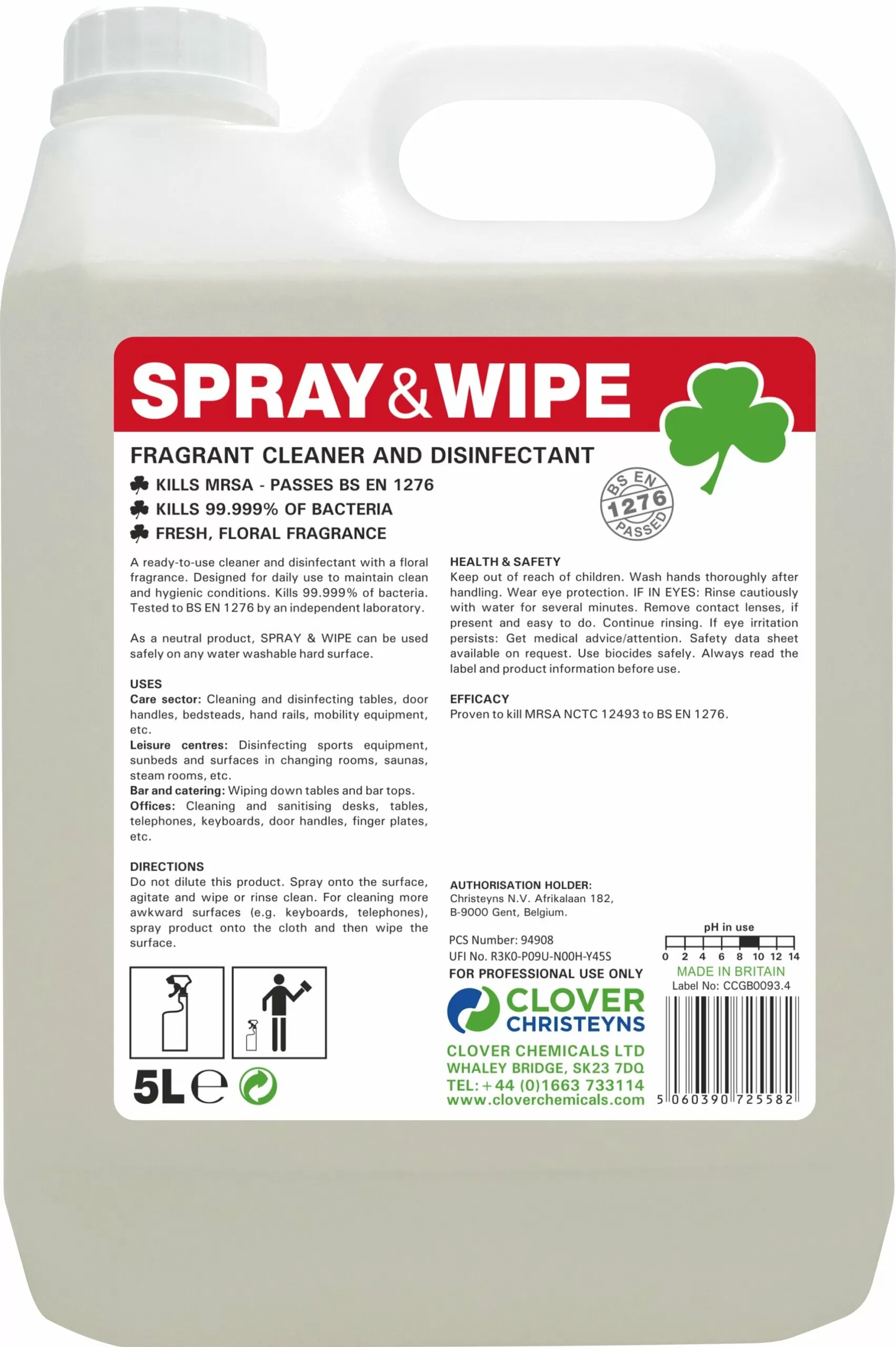 Spray wipe 5l