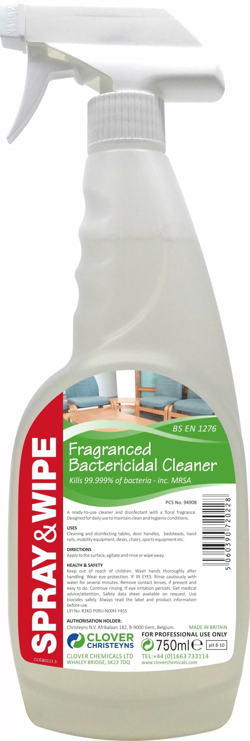 Spray wipe 750ml Spray wipe 750ml
