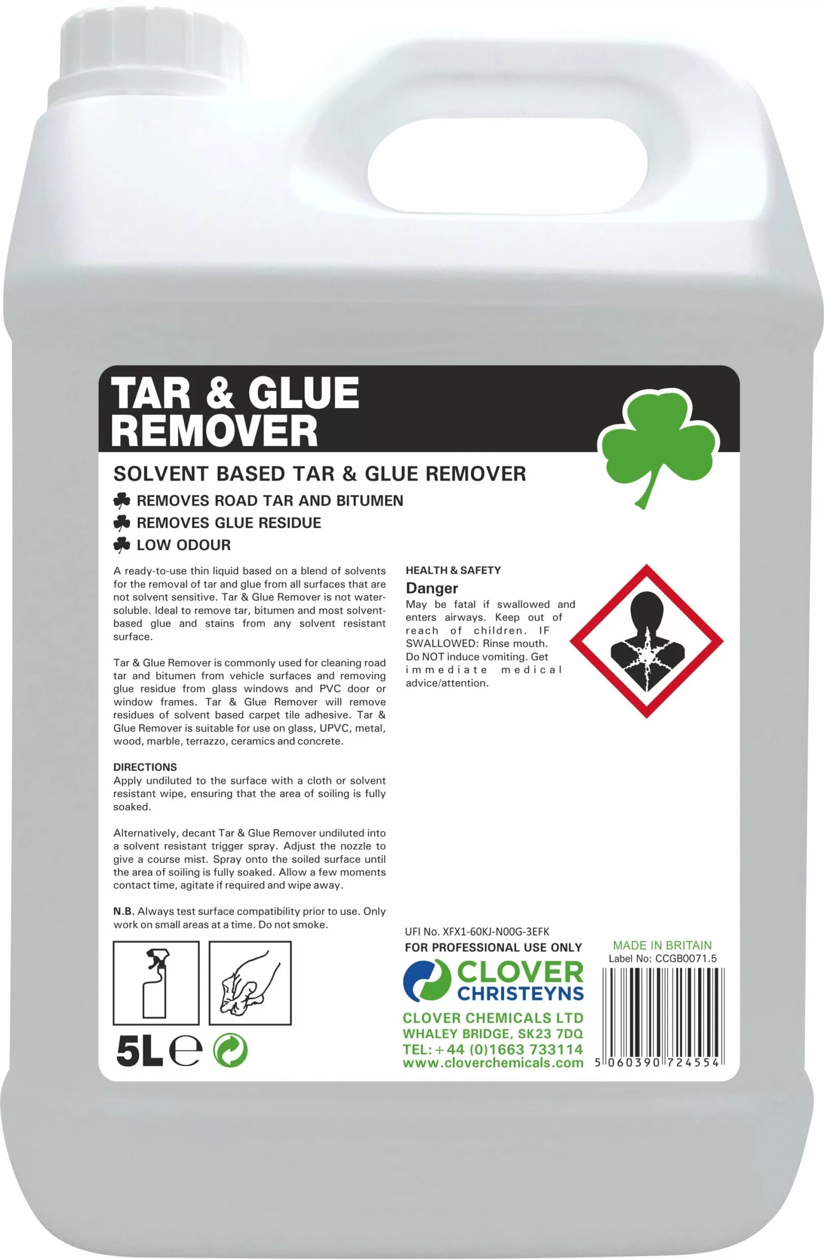Tar glue remover 5l Tar glue remover 5l