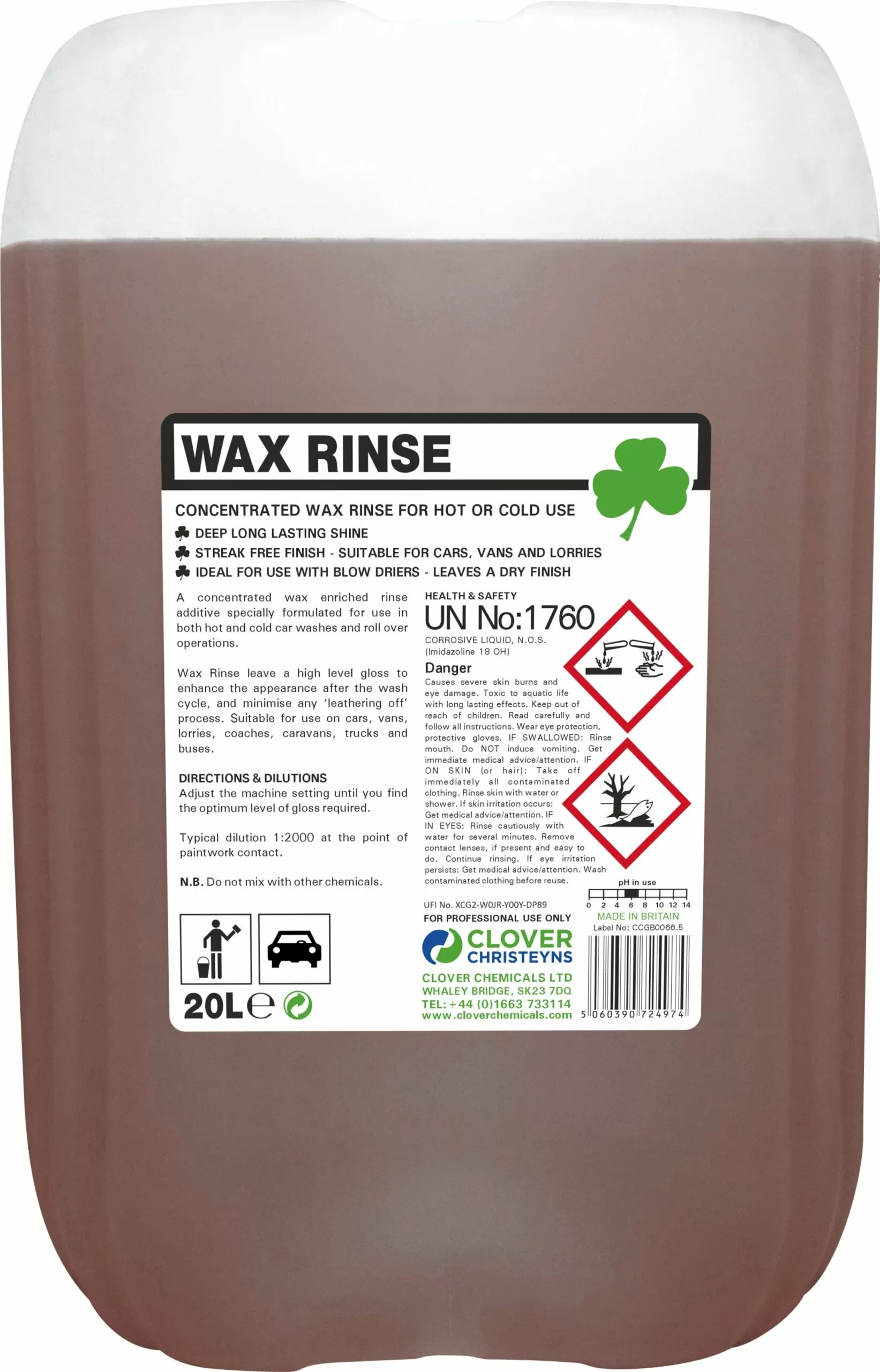 Wax rinse 20l